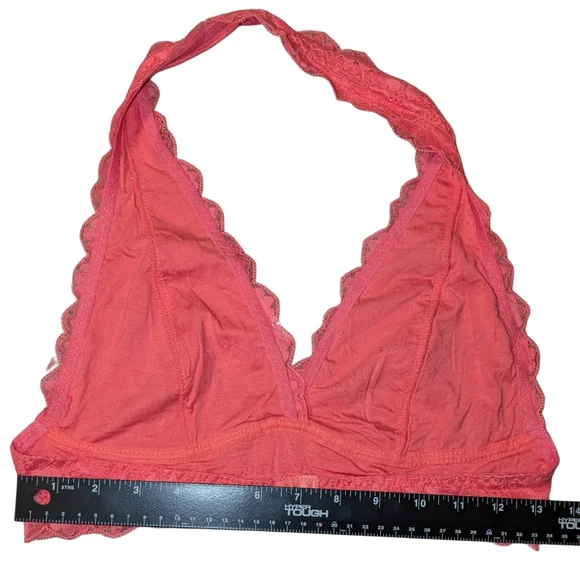 🍂 3/$15 - *NWT* Coral Lace Halter Bralette, Size L - Picture 8 of 9